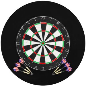 vidaXL professionel dartskive i sisal med 6 dartpile og ramme