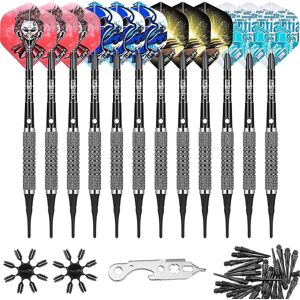 12g Soft Tip Dart 12 pakker med 4 farver