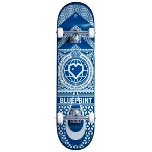 Blueprint Komplet Skateboard Blueprint Home Heart (<span class="italic">Blå/Hvid</span>)