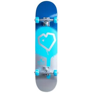 Blueprint Komplet Skateboard Blueprint Spray Heart V2 (Blå/Sølv)