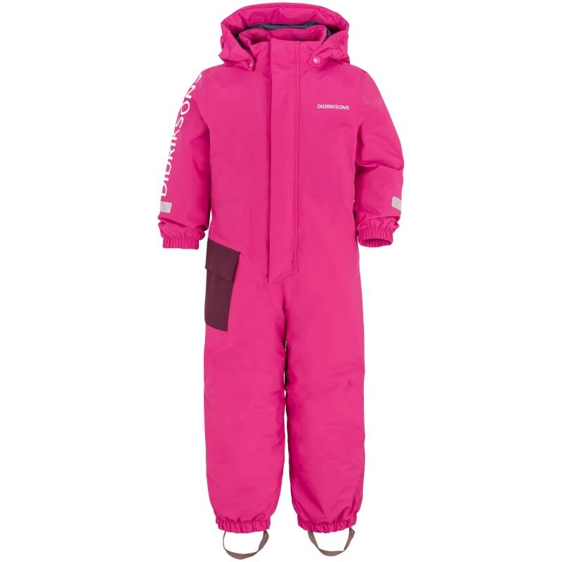 Didriksons Hailey Kids Coverall Pink Pink 80