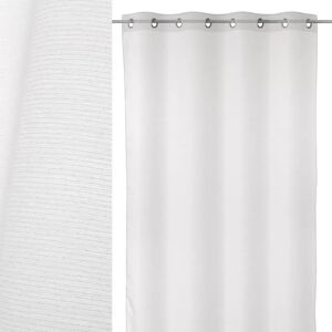 LOLAhome Visillo de hilos confeccionado blanco de poliéster de 260x140 cm