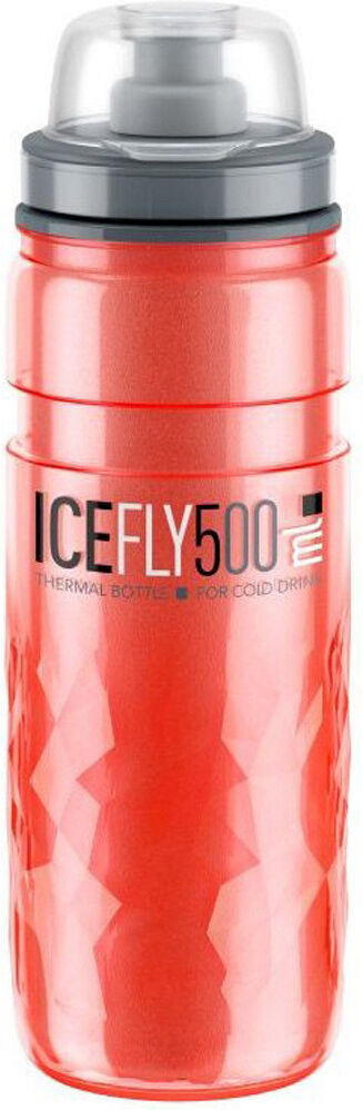 Elite bidon elite ice fly  500 ml bidones ciclismo Rojo (UNICA)