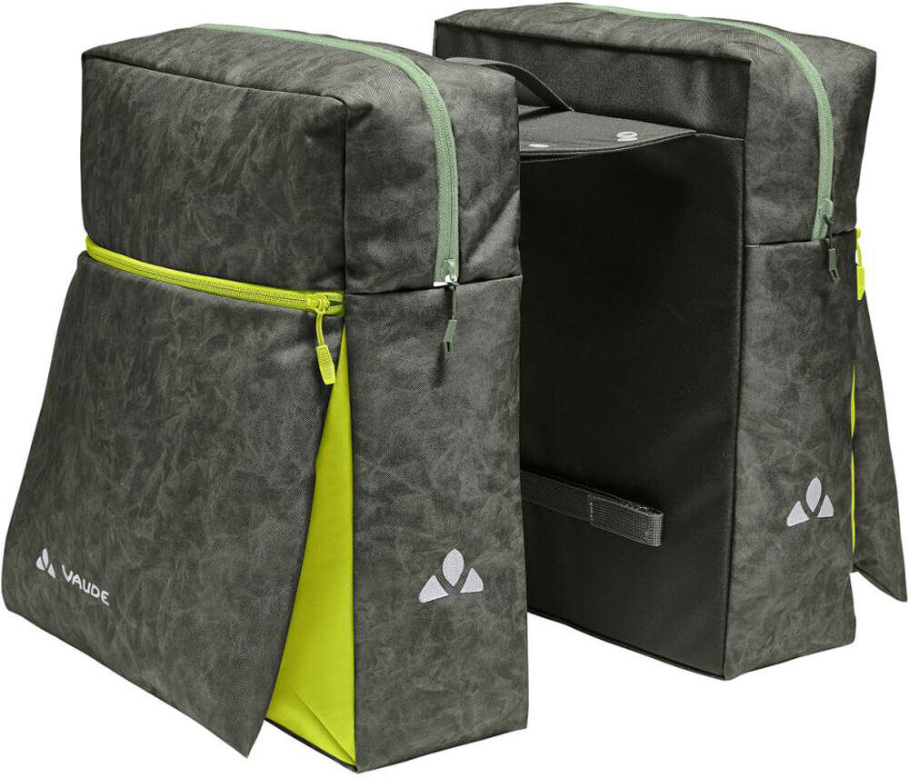 Vaude twinzipper alforjas bicicleta Verde (UNICA)