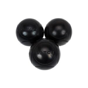 Obut Boules de pétanque Match noire (1) 72 mm Noir Taille : 720g Taille : 720g - Publicité