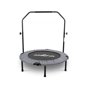 Jump4fun Trampoline de Fitness Pliable - - Double-Bar - Ø92cm - Gris - Publicité