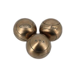 Obut Boules de pétanque Atx competition 76mm 1 strie Argent métalisé Taille : 700g Taille : 700g - Publicité