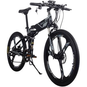 RICH BIT TOP-860 Folding Electric Moped Bike 250W Motor Black Grey