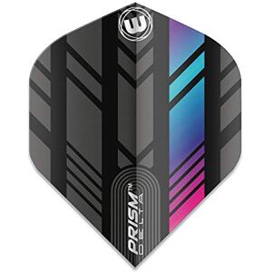 WINMAU Prism Delta Noir et Arc en Ciel Vols de Fléchettes 1 Jeu par Paquet (3 Vols au Total) - Publicité