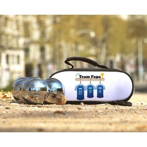 Cadeaux.com Sacoche de Pétanque personnalisable avec option Triplette de boules de pétanque - Dream Team de Papa