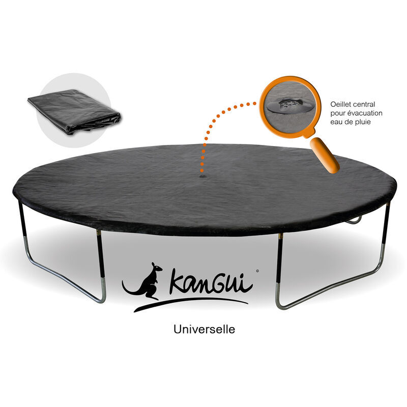 KANGUI Bâche de protection Ø250cm adaptable à tous trampolines de diamètre 250 cm