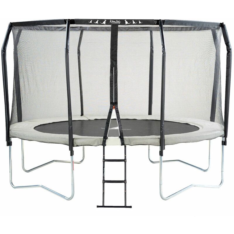 Kangui - Trampoline de jardin rond Ø366cm avec filet de sécurité +