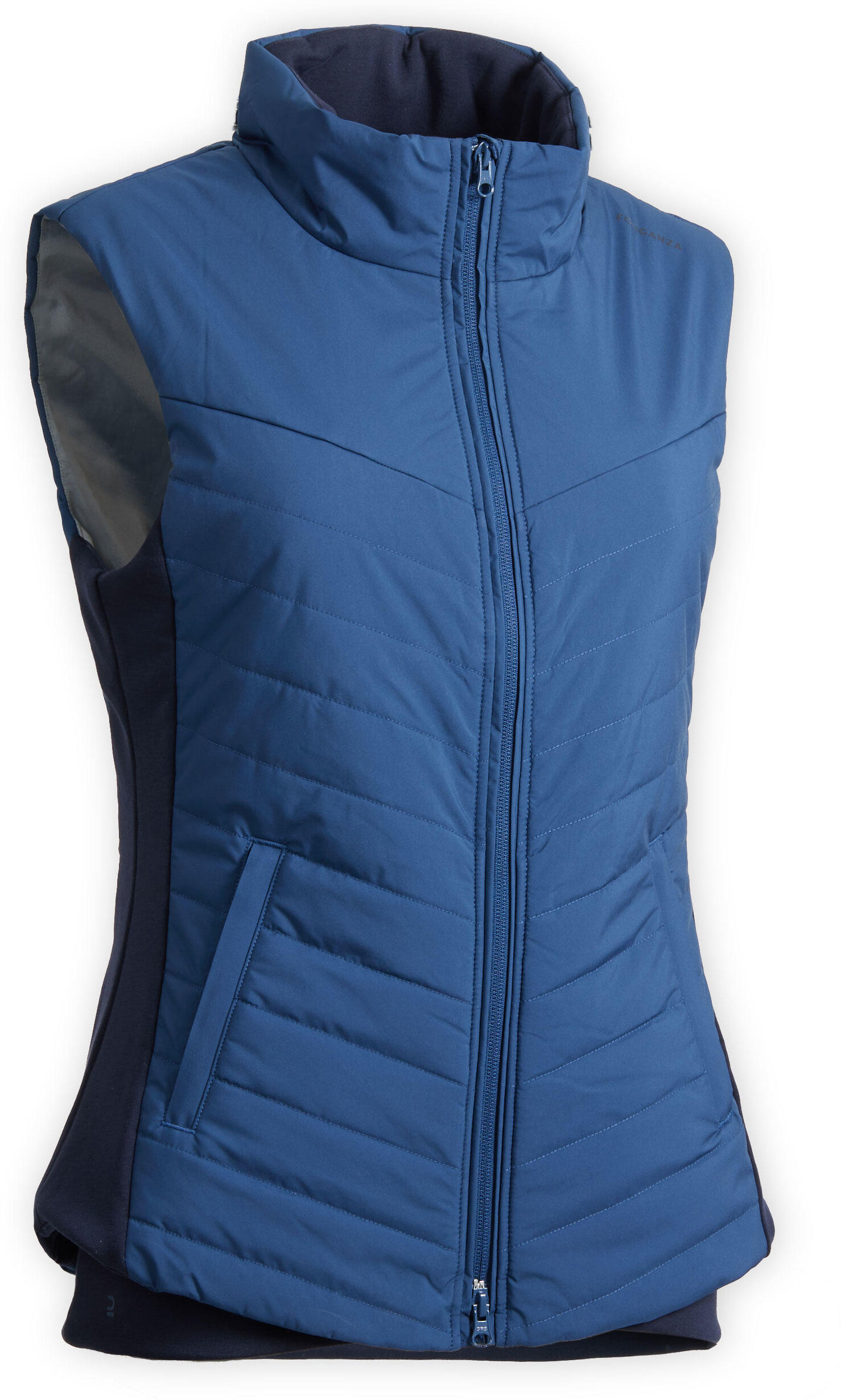 FOUGANZA Gilet sans manche équitation femme bleu nuit 500 - FOUGANZA - 44 L