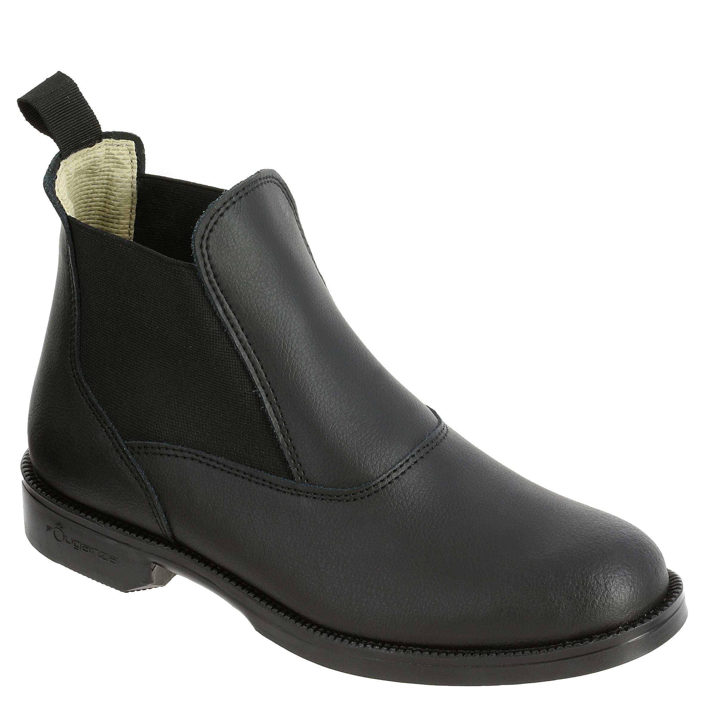 FOUGANZA Boots équitation adulte CLASSIC cuir noir - FOUGANZA - 35