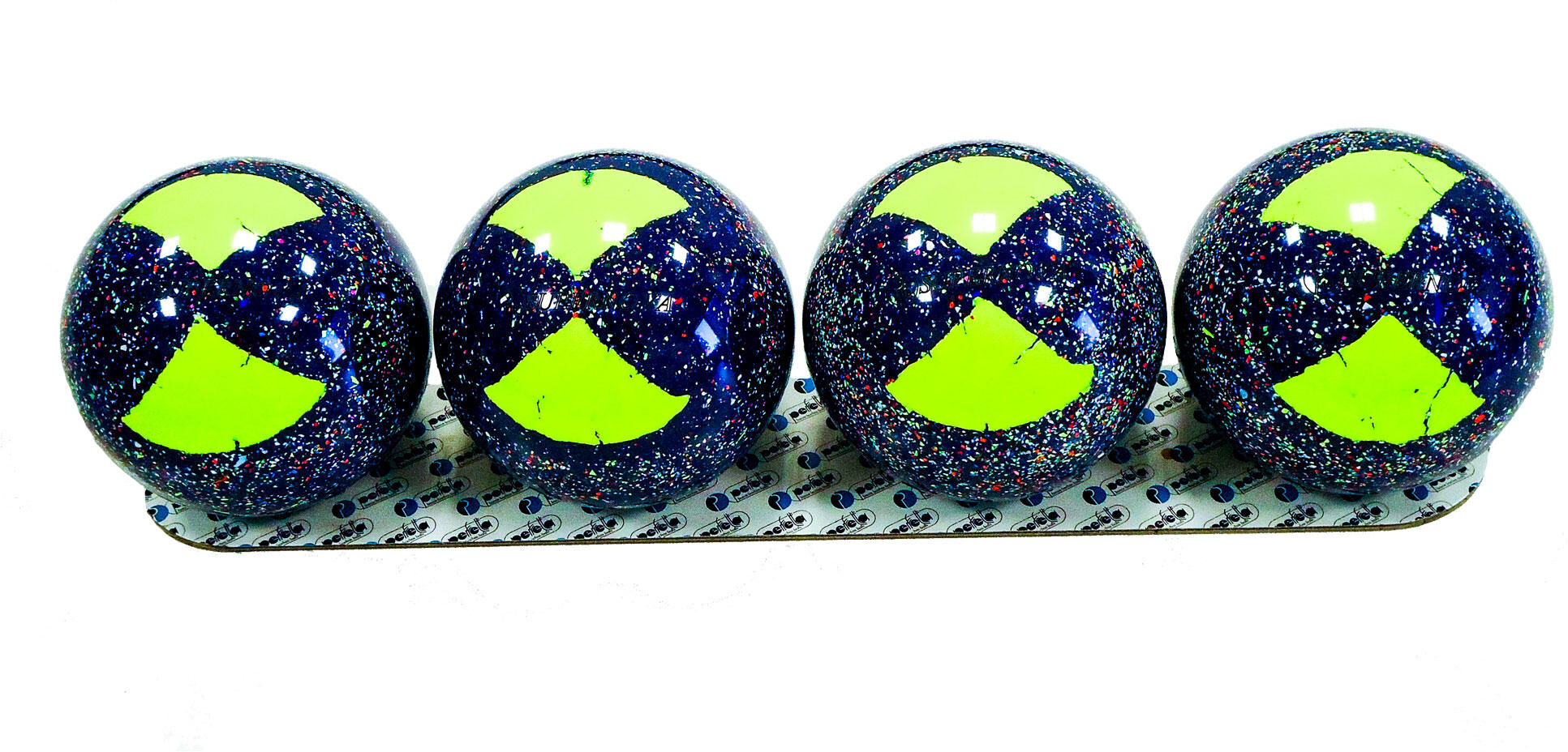 NO BRAND Set 4 bocce professionali SUPERNOVA blu 107mm x 920gr