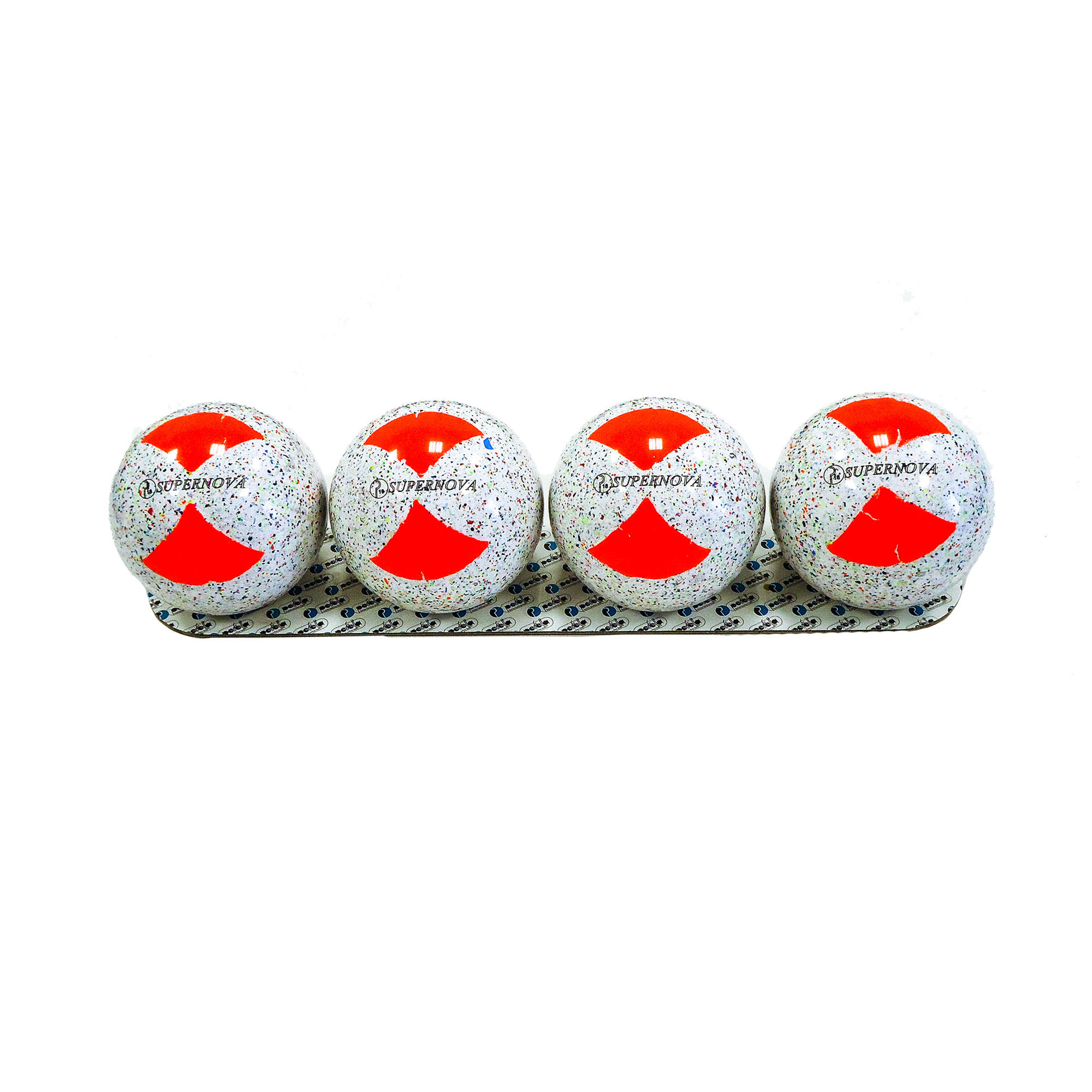 NO BRAND Set 4 bocce professionali SUPERNOVA bianco 108mm x 920gr