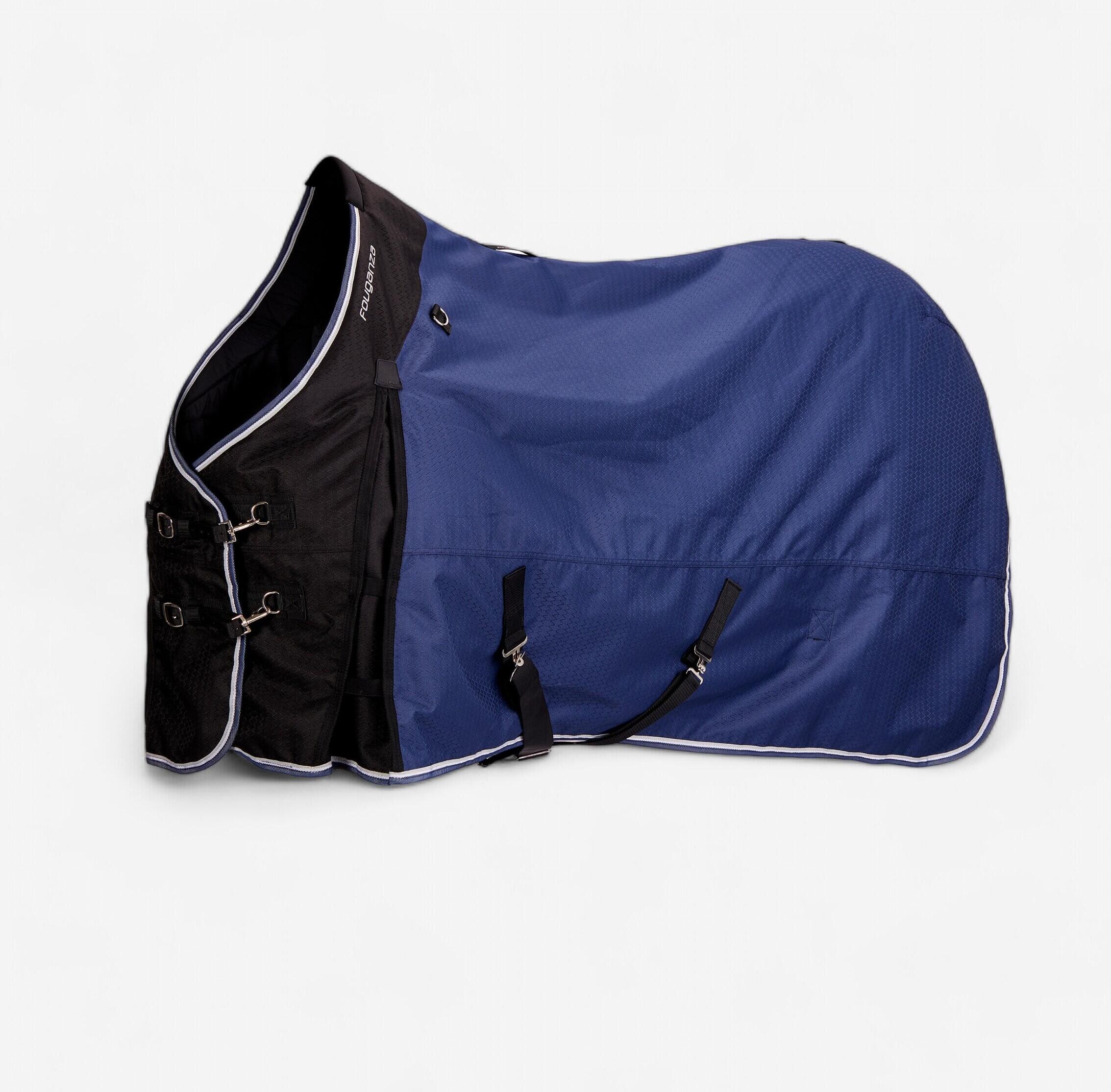 FOUGANZA Coperta impermeabile pony ALLWEATHER 300 1000D blu