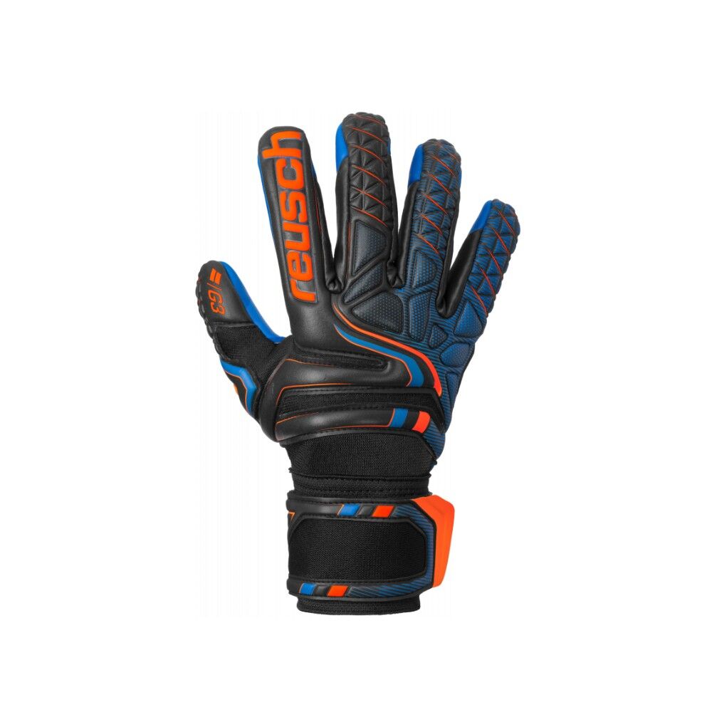 Reusch Guanti Calcio Attrakt G3 Evolution Nero Arancio Uomo 9 / L