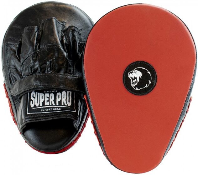 Super Pro Flat Hook and Jab Lederen Handpads