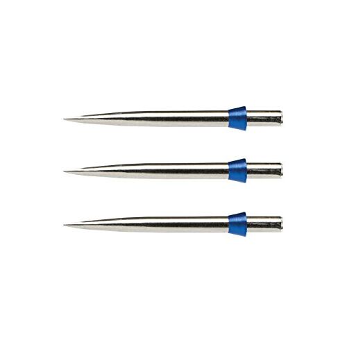 Dragon Specialist Darts Punten Trident Punten Zilver Effect Standaard 32mm met Blauwe Tridents 1 set per pak