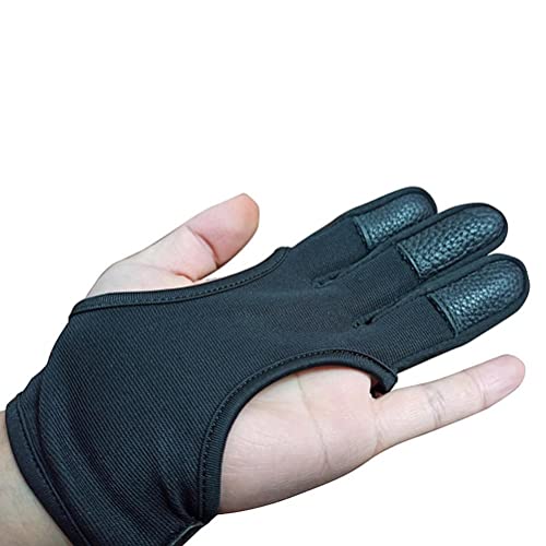 KENANLAN Boogschieten handschoenen vingers, 19 * 9 * 1 drie-vinger boogschieten handschoenen lederen boogschieten handschoenen boogschieten beschermende uitrusting accessoires