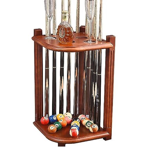 BomDog Pool Stick Holder Pool Cue Rack Pool Cue Holder Houten Hoek Pool Cue Rekken