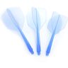 SWOQ Dart Shaft en Flights, Dart Flight Set 3 stuks voor 90-graden Flight voor Dart Game(Blauw)