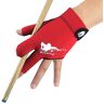 Roaming Sneldrogende ademende biljartschieters, carambole zwembad, snooker, keu sporthandschoen past op linkerhand (rood-linkerhand, L/XL)