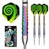 ONE80 Dartpijlen wolfraam dartpijlen metalen punt dartpijlen steeldart professionele dartpijlen wolfraam darts set met flights en schachten, 3 stuks (CR24)