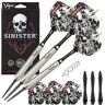 VIPER by GLD Products Sinister 95% wolfraam stalen tip darts, 25 gram, zilver,23-3811-25