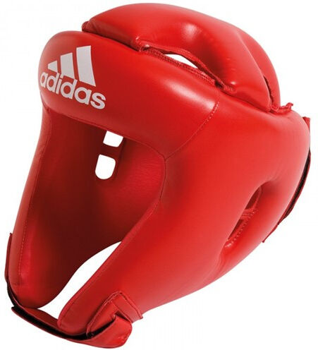 adidas hoofdbeschermer boksen leer rood - Zwart,Rood