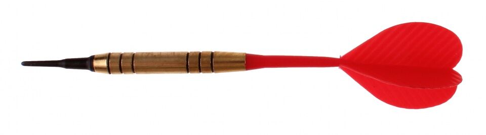 Bull's dartpijlen XP Brass softtip gewicht 14 - Koper,Rood