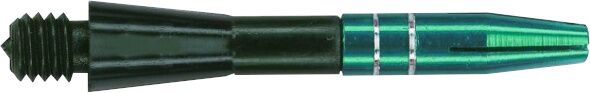 Unicorn shafts Checkout 31,9 mm 0,81 gram zwart/groen 3 stuks - Groen,Zwart