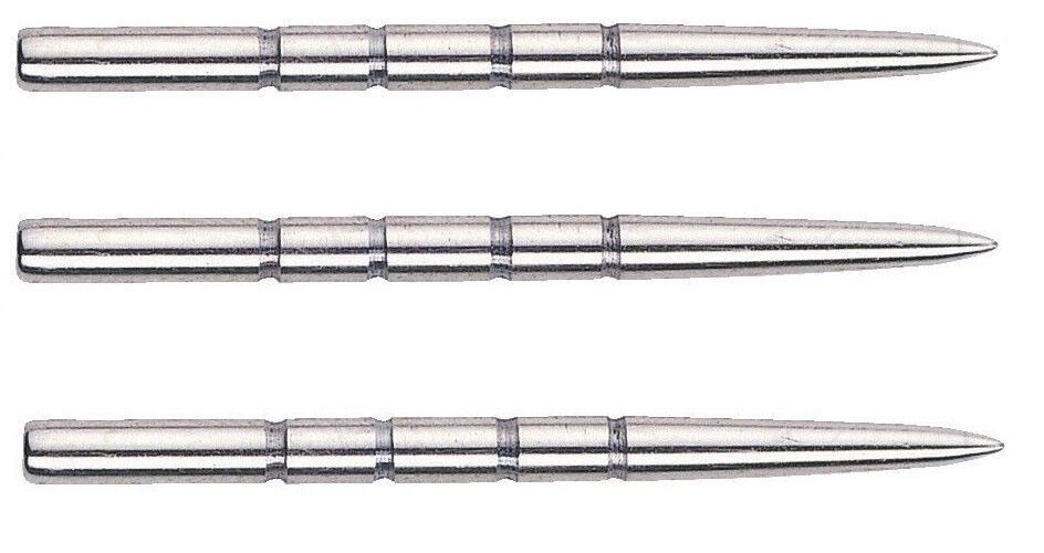 Unicorn steeltip dartpunten Finger Grip 35 mm zilver 3 stuks - Zilver