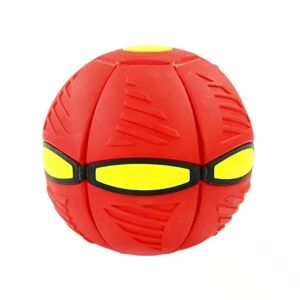 Frisbee / Ufo Boll - Rolig Formskiftande Boll - Röd Eller Blå (Färg: Röd)