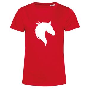 Häst Silhuett T-shirt   DamXLRöd Röd