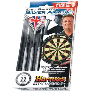 Reydon Sports 22g Silver Harrow Bristow Arrow Darts - Eric Arrows Harrows Brass Steeltip -  si