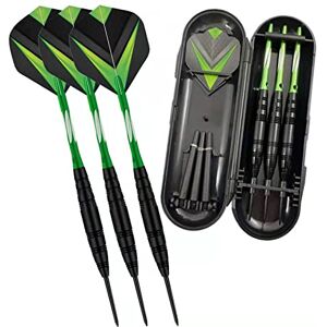 Aiqilai Darts Set 3 Pack,23g Professional Steel Tip Dart with Aluminum Shafts(+3 More Spare Shafts) and 6pcs Flights And Darts Case