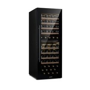 Klarstein Barossa 77 Duo Weinkühlschrank 2 Zonen 191 L 77 Fl. Touch LED schwarz Schwarz