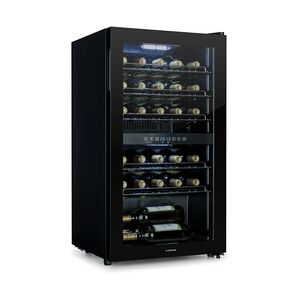 Klarstein Shiraz 29 Duo Weinkühlschrank 2 Zonen 80L/29 Flaschen 5-22°C Touch Schwarz