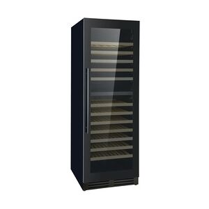 Weinkühlschrank VINCOOL für 154 Flaschen   1x Glastür + LED & 2x Zone   379 Ltr, HxBxT 172x59,5x71cm   +5/+20°C   Schwarz + CHEFGASTRO Geschirrtuch