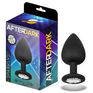 Afterdark Sparkly Butt Plug Silikone Størrelse S 7,5 cm x 2,6 cm