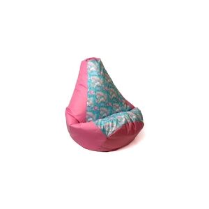 Go Gift Sako taske pouffe Pæreprint pink-enhjørning L 105 x 80 cm
