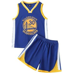 NBA Golden State Warriors Stephen Curry #30 Basketballtrøje Blå cm wz 150