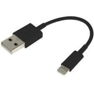 Teknikproffset Lightning-kabel till USB, 11cm, svart