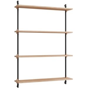 Moebe Wall Shelving Sets 115x85 cm - Oak/Black