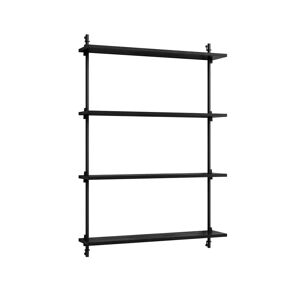 Moebe Wall Shelving Sets 115x85 cm - Black