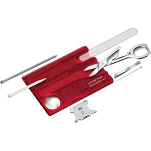 Victorinox Swiss Card Pocket Knife, Nail Care, Nail File, Scissors, red