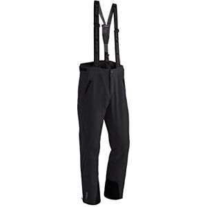 Maier Sports Copper Slim, Enganliegende Herren Skihose, Wasserdichte Schneehose, Stretchmaterial und verstellbarer Bund, PFC-frei, mTHERM Wattierung & mTEX Wetterschutz, Schwarz, Gr. 56 (W39/40/L32)