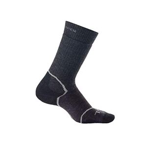 Icebreaker Damen Wandersocken Hike+ M Crew, Jet Hthr/Silver/Black, L, IBND15804L